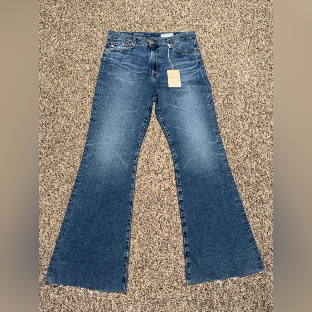 NWT AG Adriano Goldschmied size 31  Women Jeans high rise flare jeans MSRP $245
